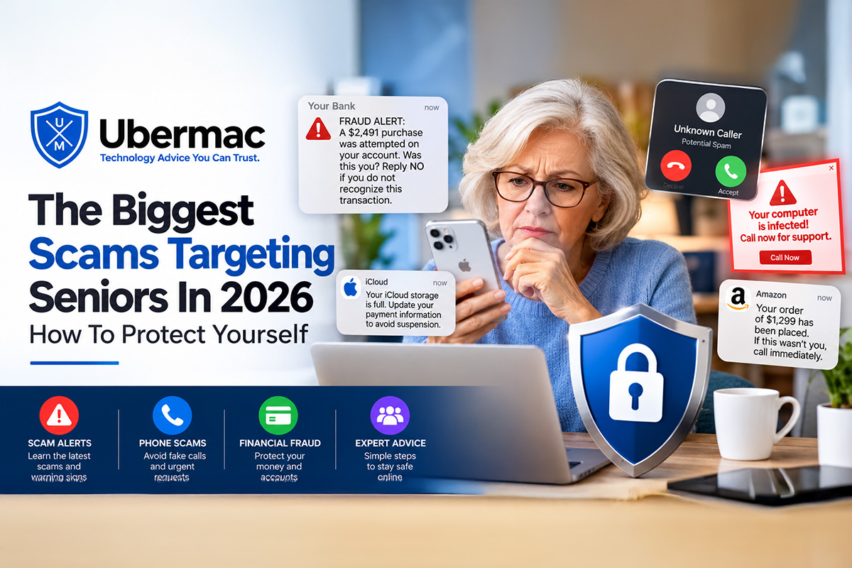 Biggest scams targeting seniors in 2026 including bank fraud, phone scams, fake security alerts and online scams